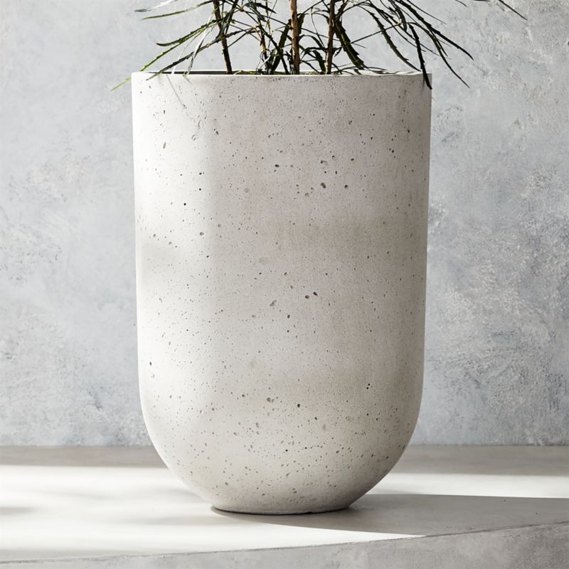 View Seminyak Grey Cement Indoor/Outdoor Planter Tall details