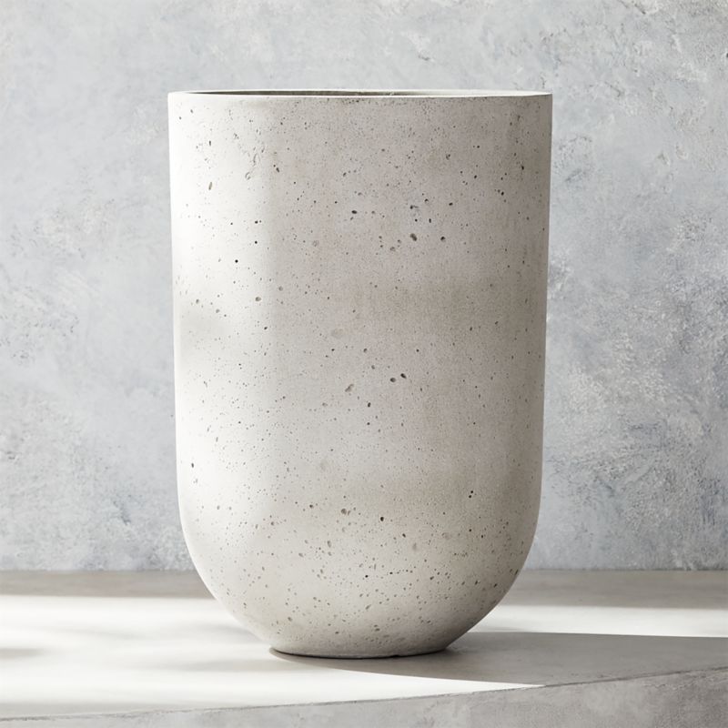 Seminyak Grey Cement Indoor/Outdoor Planter Tall - image 0 of 13