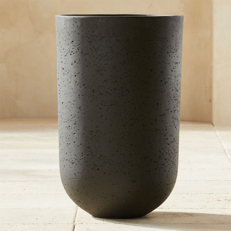 Seminyak Black Cement Indoor/Outdoor Planter XL - image 0 of 16