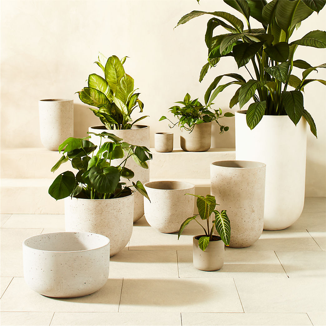 Ardo Round Oversized Black Planter - Indoor/Outdoor