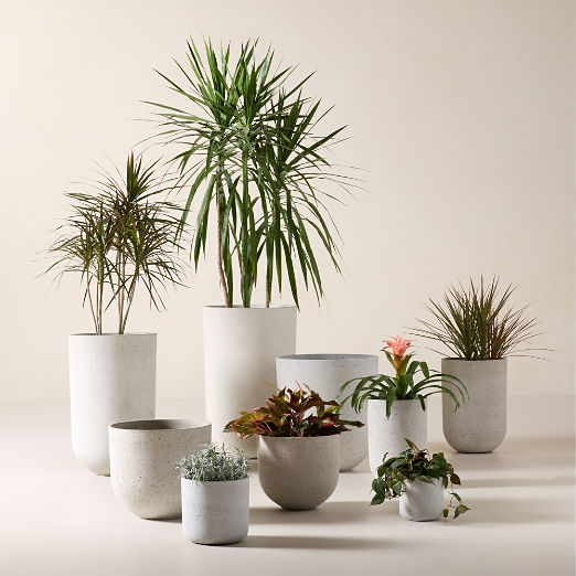 Seminyak Grey Indoor/Outdoor Cement Planters