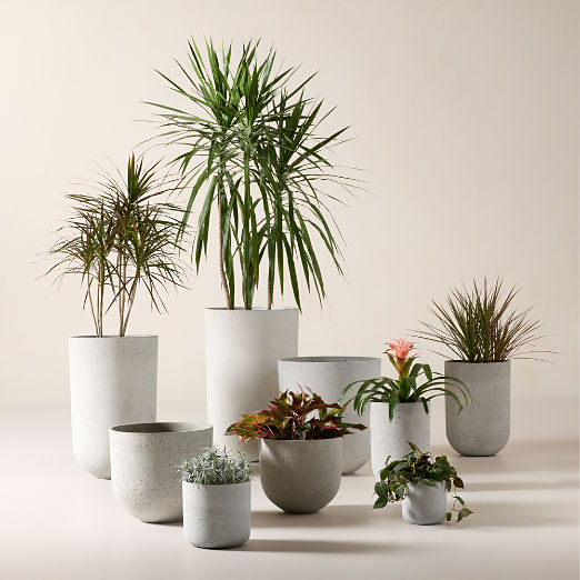 Seminyak Grey Indoor/Outdoor Cement Planters