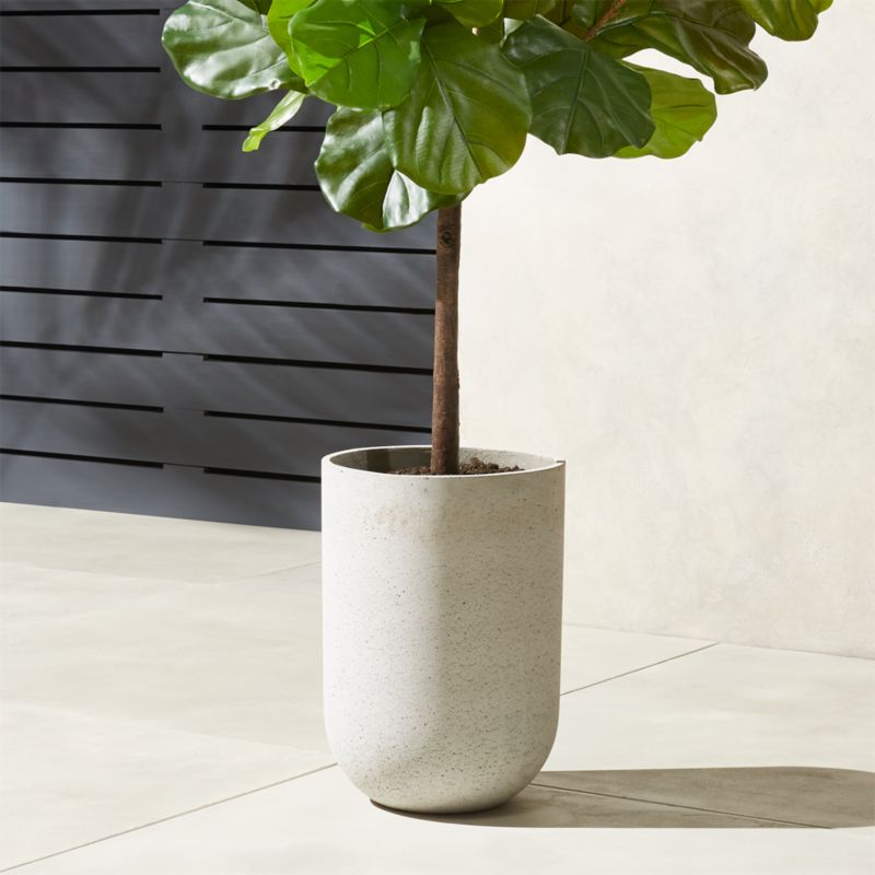 View Seminyak Grey Cement Indoor/Outdoor Medium Planter 20.25"H details