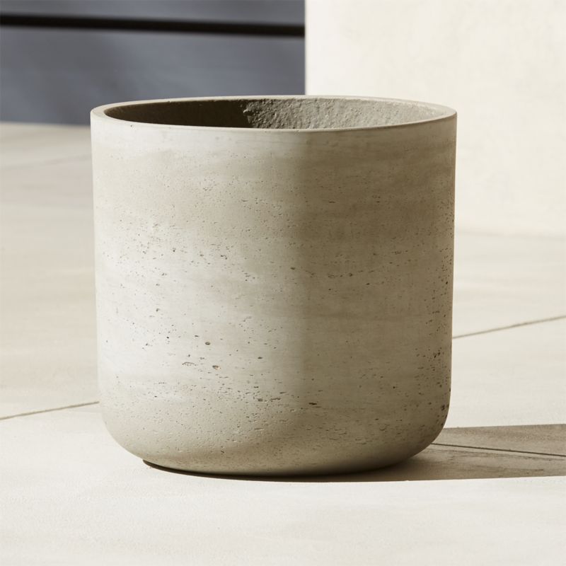 Seminyak Grey Cement Indoor/Outdoor Planter XS - image 0 of 11