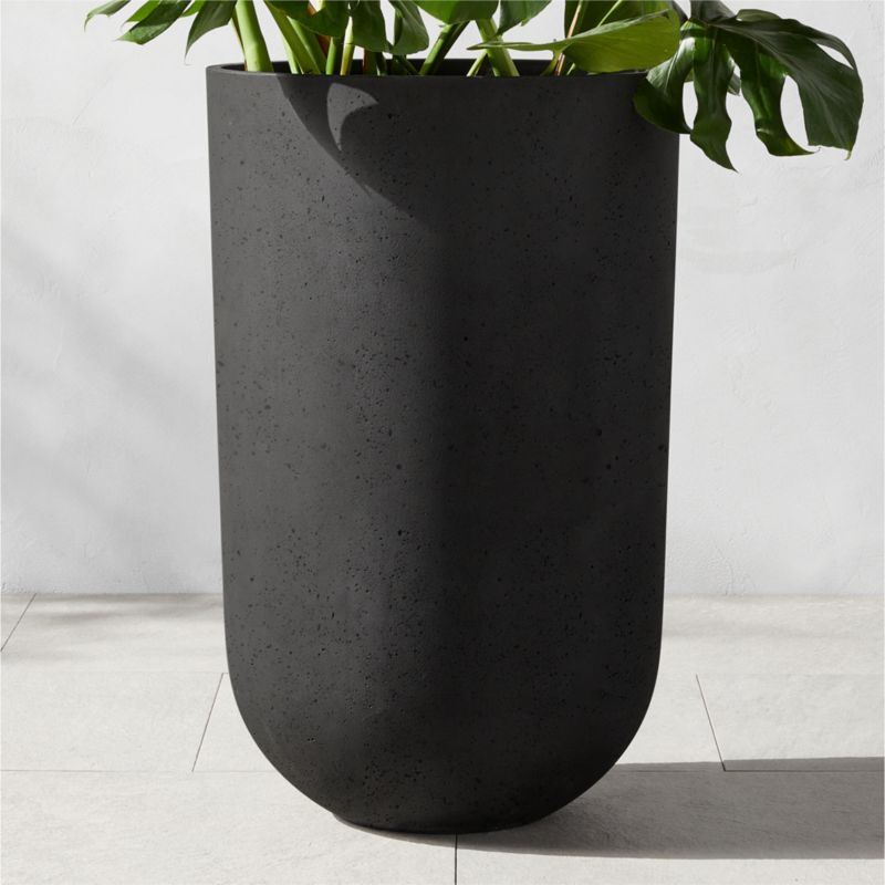 Seminyak Black Cement Indoor/Outdoor Planter Oversized - image 3 of 15