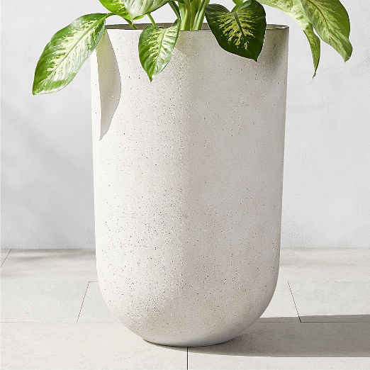 Seminyak Grey Cement Indoor/Outdoor XL Planter 31.5"