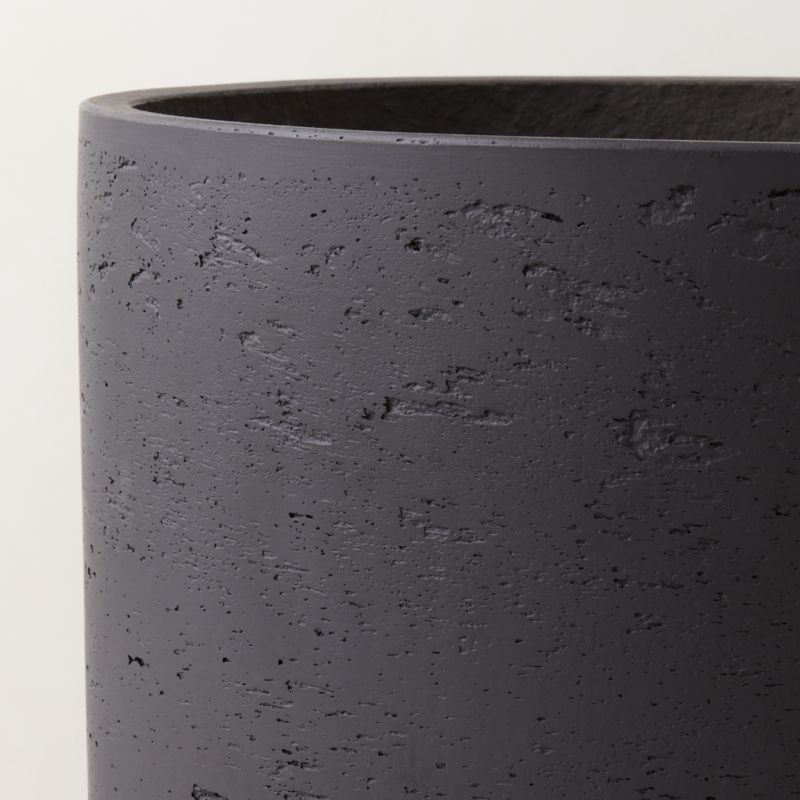 Seminyak Black Cement Indoor/Outdoor Small Planter 9.5"H - image 3 of 10