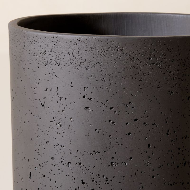 Seminyak Black Cement Indoor/Outdoor Medium Planter 20"H - image 3 of 10