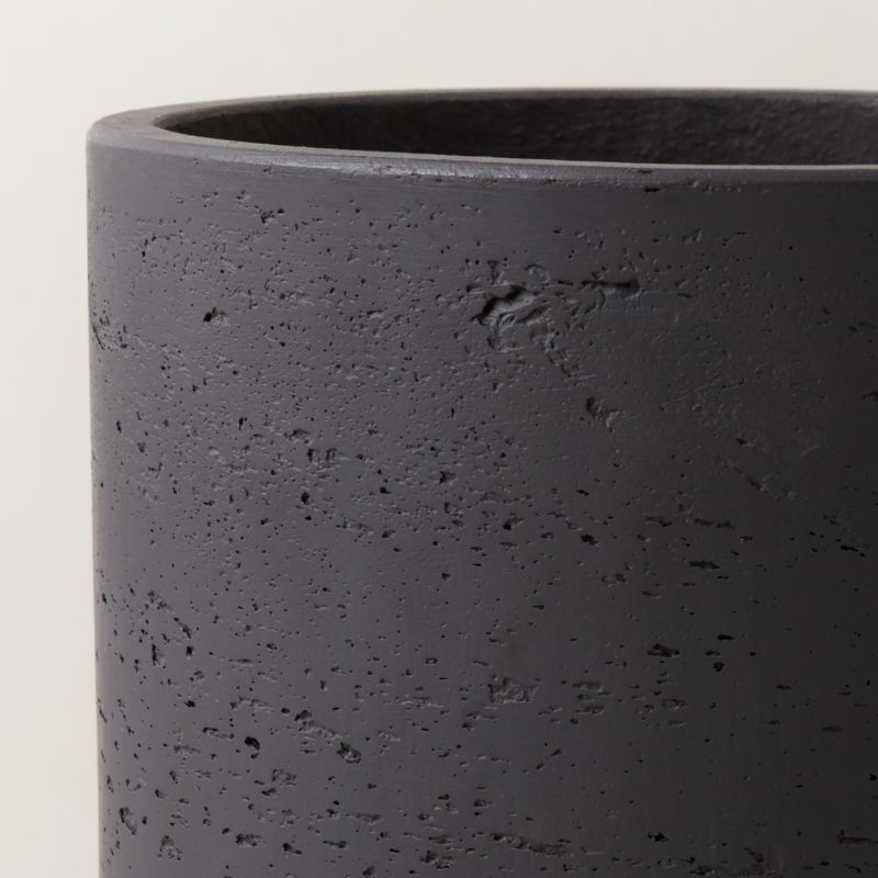 Seminyak Black Cement Indoor/Outdoor Small Planter 6.75"H - image 3 of 10