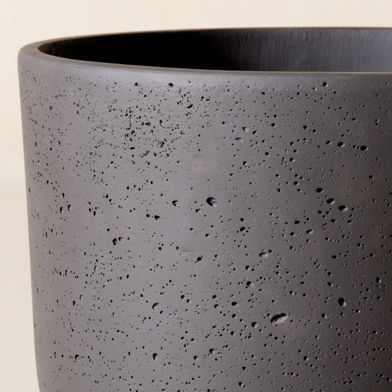 Seminyak Black Cement Indoor/Outdoor Small Planter 12.25"H - image 2 of 10