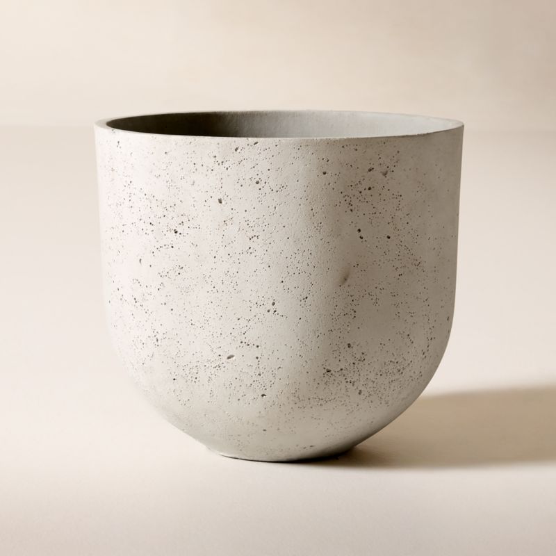 Seminyak Grey Cement Indoor/Outdoor Small Planter 12.25"H - image 3 of 8