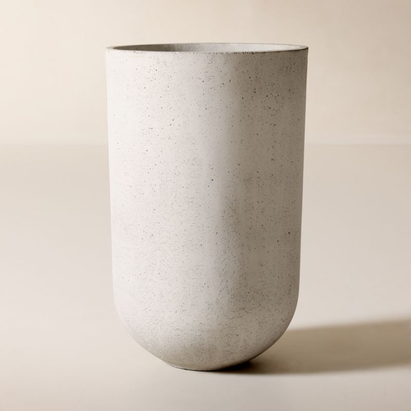 Seminyak Grey Cement Indoor/Outdoor Large Planter 26.75"H - image 4 of 9