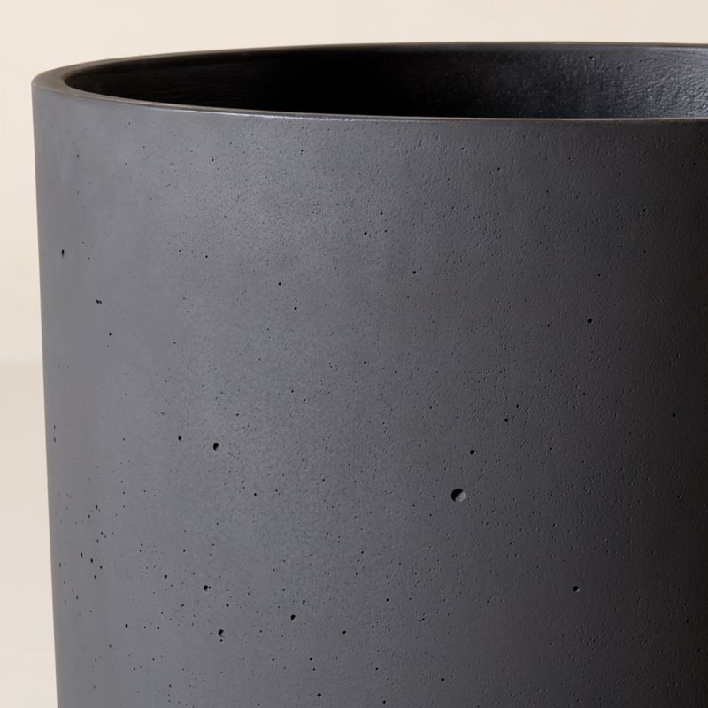 Seminyak Black Cement Indoor/Outdoor XL Planter 31.5"H - image 3 of 10