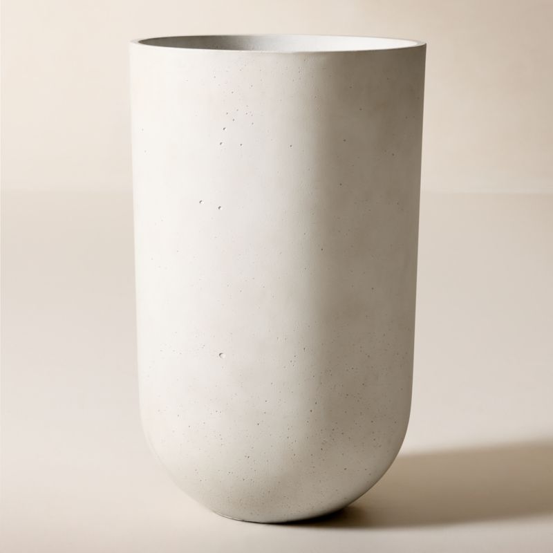 Seminyak Grey Cement Indoor/Outdoor XL Planter 31.5"H - image 3 of 8