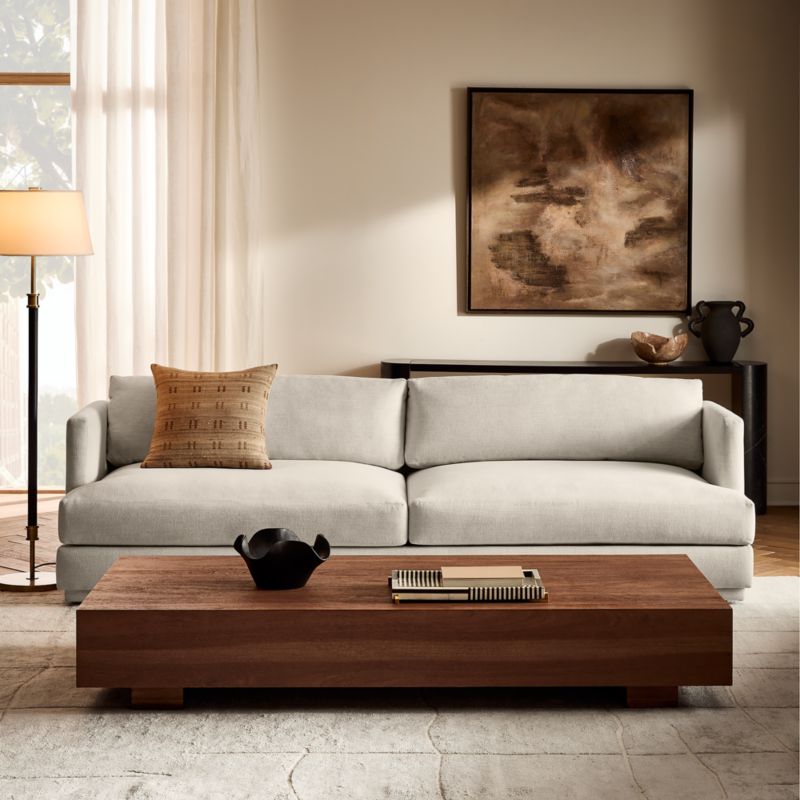 Seneca 103" Off-White Performance Linen Sofa - image 12 of 14