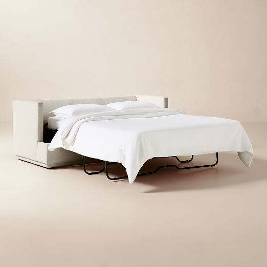 Seneca 78" Off-White Performance Fabric Sleeper Sofa