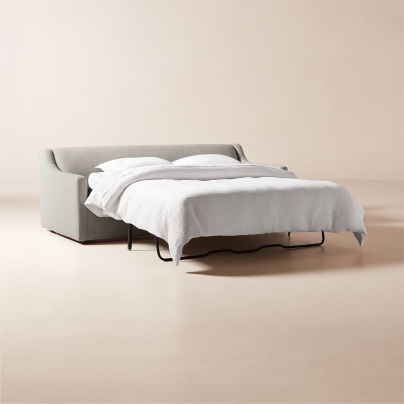 Sentosa Grey Performance Fabric Sleeper Sofa + Reviews | CB2