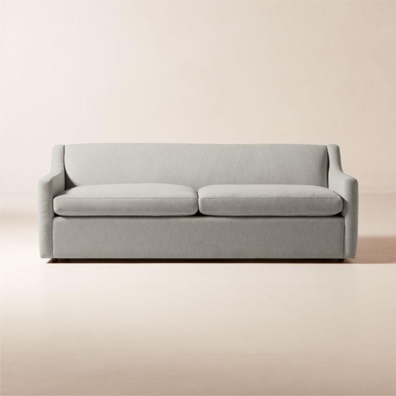 Sentosa Grey Performance Fabric Sleeper Sofa + Reviews CB2