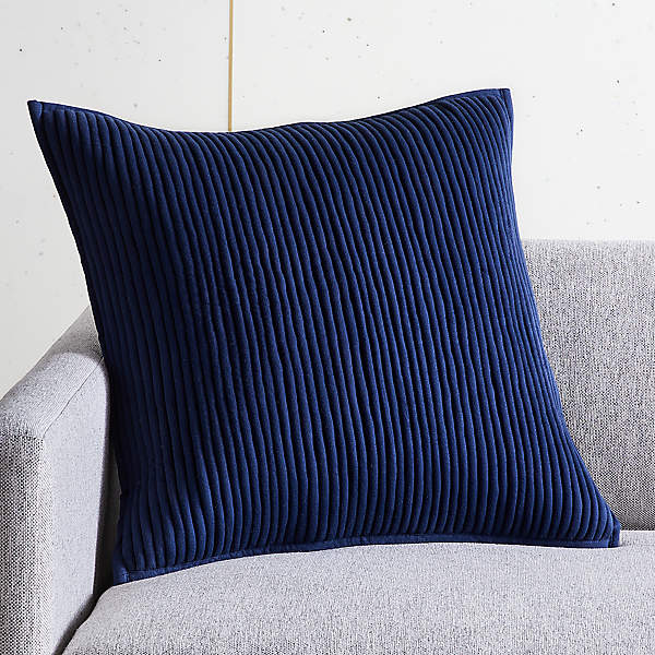 Navy lumbar outlet pillow