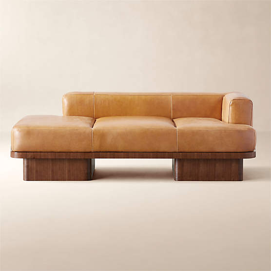 Serafin 81" Brown Leather Daybed