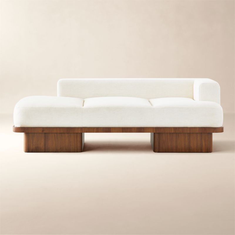 View Serafin 81" Snow White Performance Fabric Daybed details