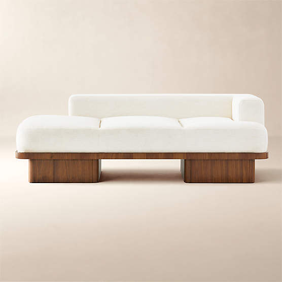 Serafin 81" Snow White Performance Fabric Daybed