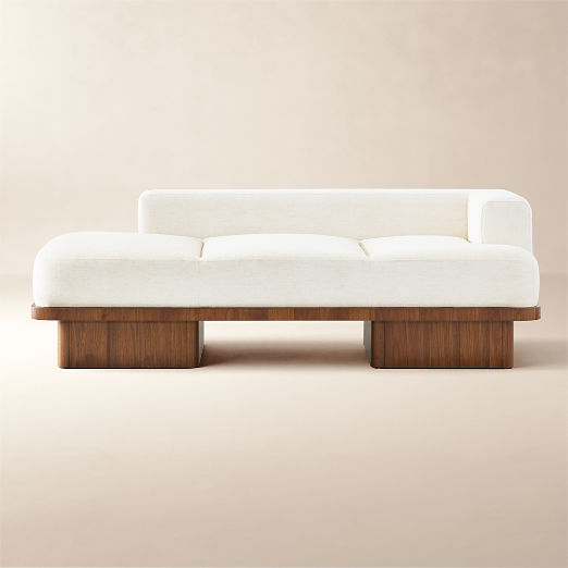 Serafin 81" Snow White Performance Fabric Daybed