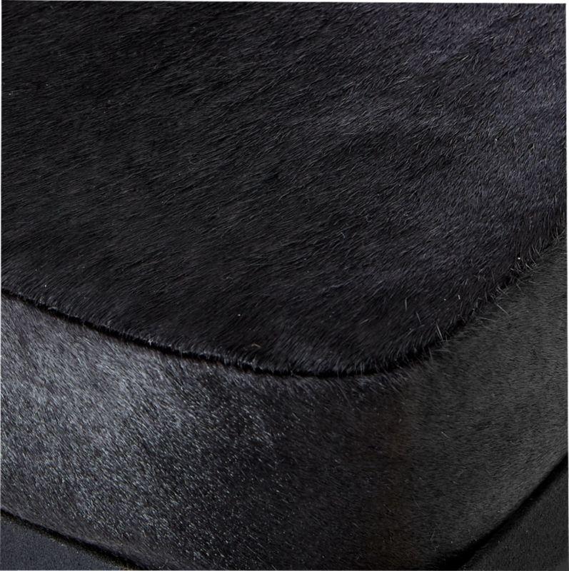 Serpette Black Cowhide Stool - image 8 of 14