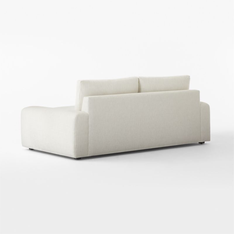 Serrat White Performance Linen Apartment Sofa | CB2