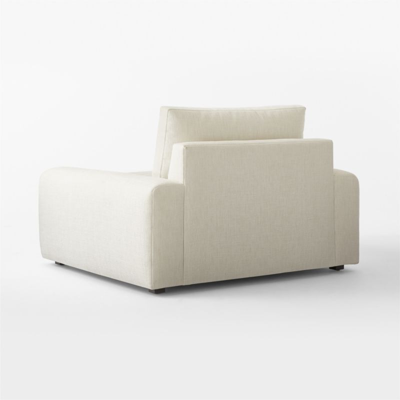 Serrat White Performance Fabric Chair and a Half - image 5 of 7