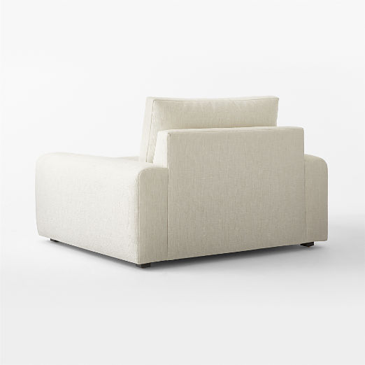 Serrat White Performance Fabric Chair and a Half