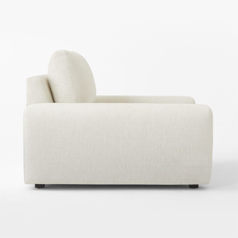 Serrat White Performance Fabric Chair and a Half - image 4 of 7