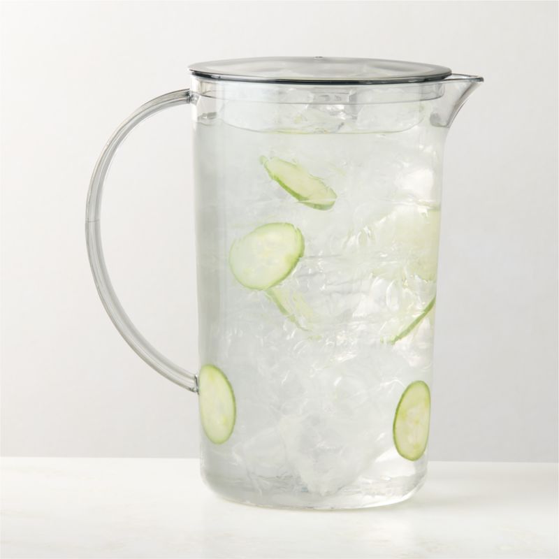 Viewing product image Sesta Light Grey Acrylic Pitcher - image 1 of 3