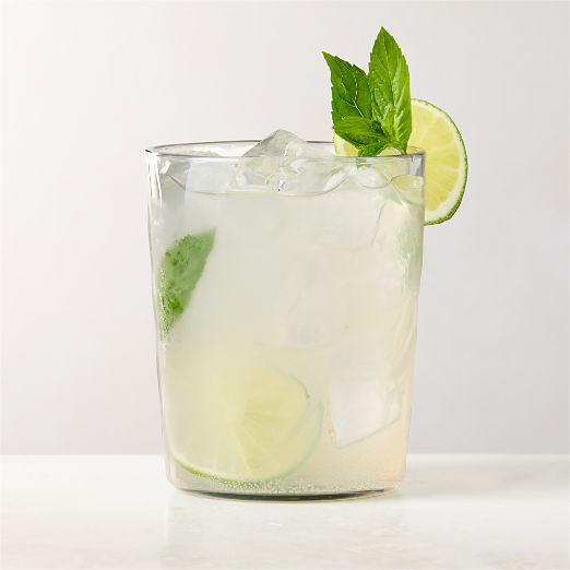 Sesta Light Grey Acrylic Double Old-Fashioned Glass