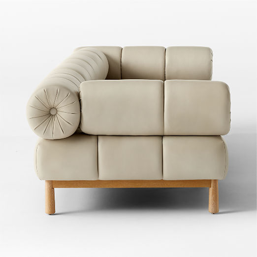 Sevigne 3-Piece Modular Bone Leather Sectional Sofa by goop