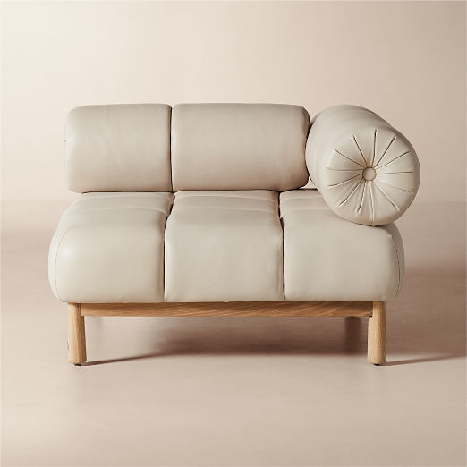 Sevigne Bone Leather Corner Chair by goop