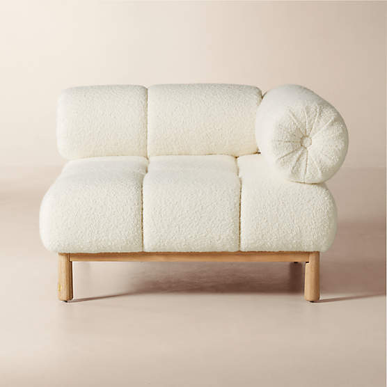 Sevigne Ivory Boucle Corner Chair by goop