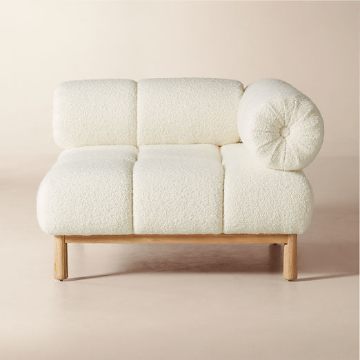 Sevigne Ivory Boucle Corner Chair by goop