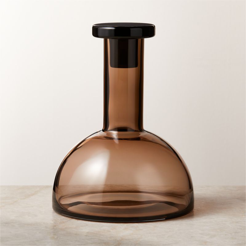 Sofia Smoke Glass Wine Decanter by Gianfranco Frattini - image 1 of 5