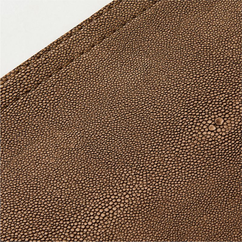 Brown Shagreen Faux-Leather Square Placemat - image 1 of 3