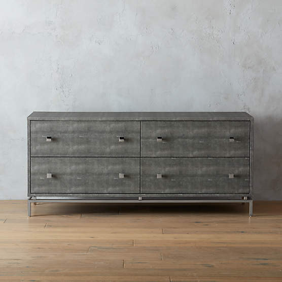 Shagreen Embossed Low Dresser