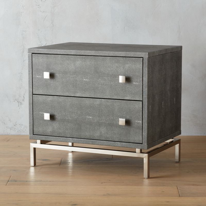 Embossed Shagreen Nightstand Reviews Cb2