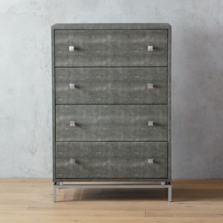 Embossed Shagreen Chest Of Drawers Reviews Cb2