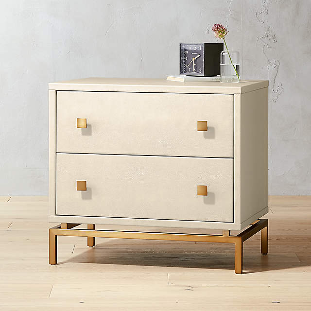 cb2 floating nightstand