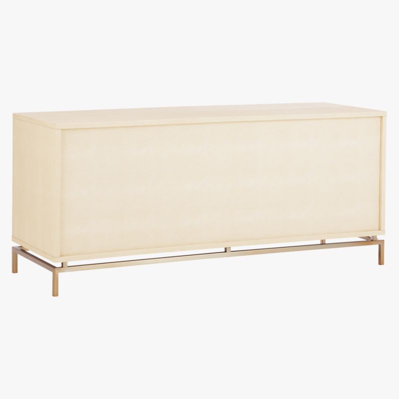 Ivory Shagreen Embossed Low Dresser - image 6 of 8