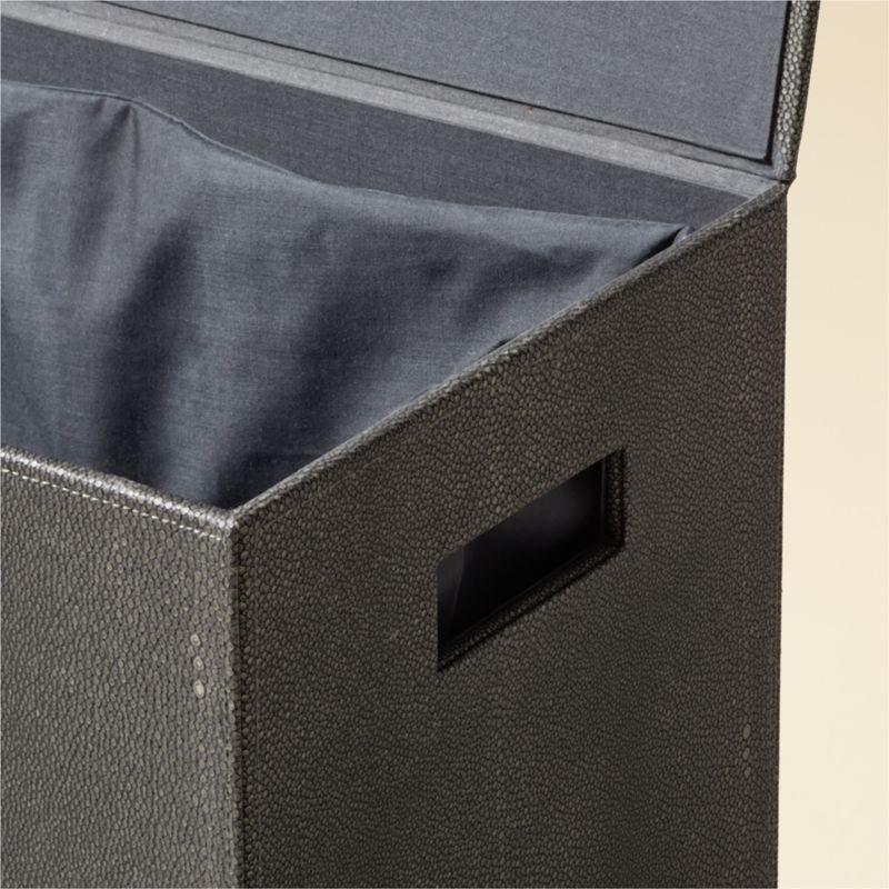 Shagreen Grey Laundry Hamper - image 3 of 4