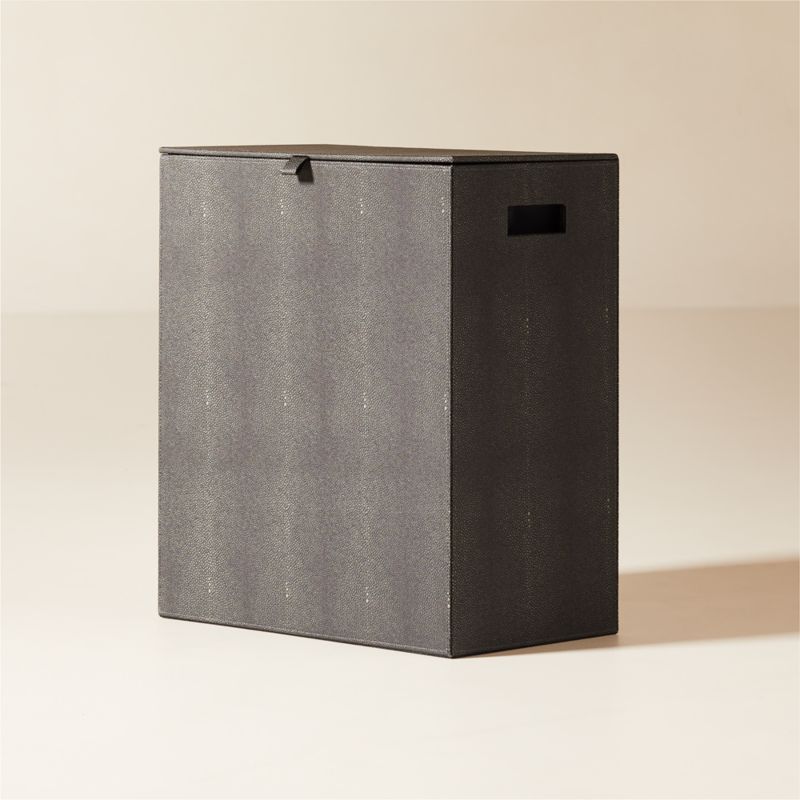 View Shagreen Grey Laundry Hamper details
