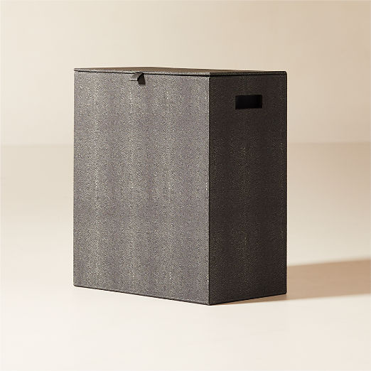 Shagreen Grey Laundry Hamper