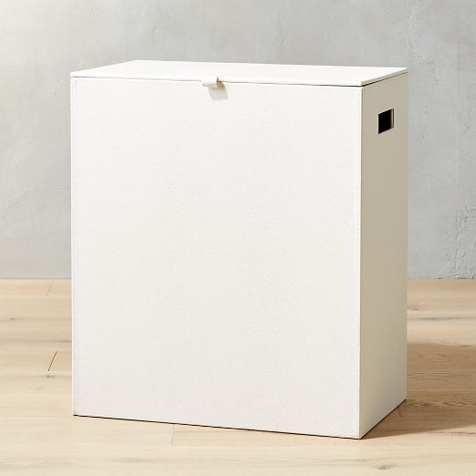 Shagreen Ivory Laundry Hamper