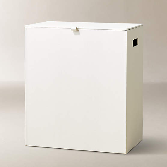 Shagreen Ivory Laundry Hamper